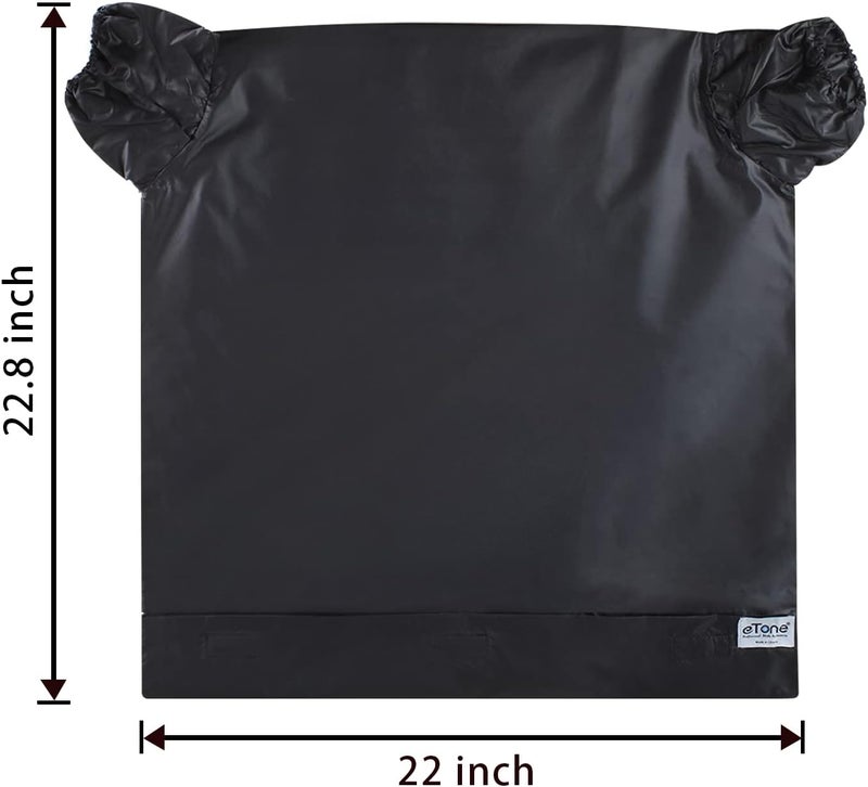 eTone Darkroom Equipment Film Changing Bag Camera Dedicated Film Developing Darkroom Zipper Bag Double Layer Load Photography 22X22.8'' Photography Accessories (M) - Image 3